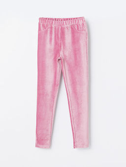 Beli Lastikli Kadife K?z ?ocuk Tayt