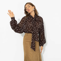Блуза для нескучного офиса, Привлекаю удачу (американо) - Charutti фото 7