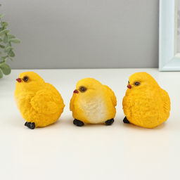 Набор фигурок TAKE IT EASY «Цыпленок», 3 шт., 6×6×6 см