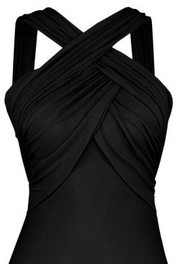 TRENDYOLMILLA Kiremit Halter Yaka Drapeli Regular Mayo TBESS20MA0298 фото 18