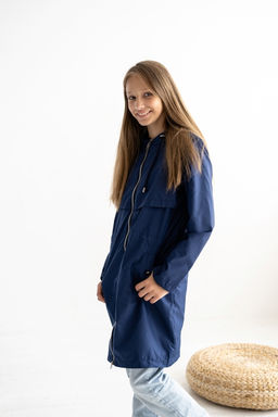Плащ для девочки "Найс" синий