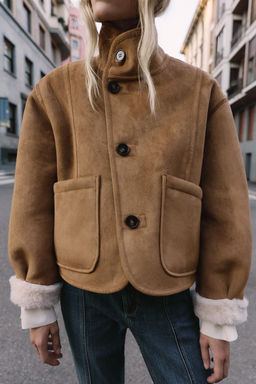 REVERSIBLE DOUBLE-FACED JACKET - Zara фото 4