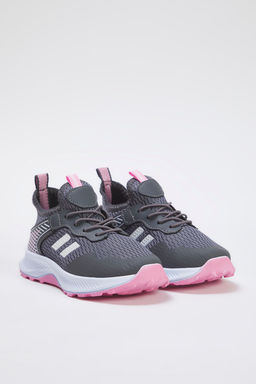 Trendyol Shoes Gri Bagc?kl? Pembe Hafif Taban Buyuk/Kucuk K?z Cocuk Kids Spor Ayakkab? TAKSS25SN00027 - Trendyolmilla фото 3