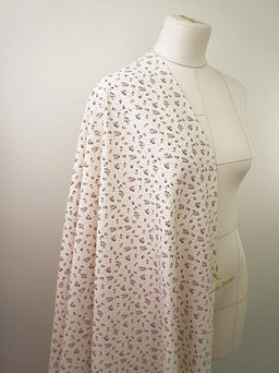 Микровельвет Аниэль цв.сливочный пломбир, ш.1.5м, хлопок-100%, 140гр/м.кв - Купава фото 5