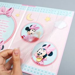 Свидетельство о рождении Минни малышка, Минни Маус, размер файла 21х30 см Disney (новый формат свидетельства)  фото 4