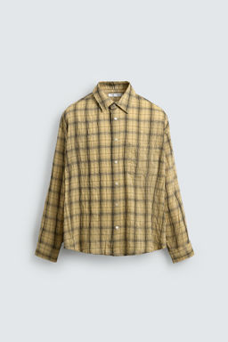 CAMISA RELAXED FIT CUADROS / Mantequilla - Zara фото 7