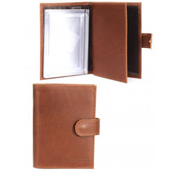 Обложка для авто+паспорт-Croco-ВП-1021 с хляст, натуральная кожа коричневый пулл-ап матовый (219) 263969