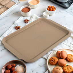 Форма для выпечки с антипригарным покрытием NOVEL противень 43x29x1.5см арт. ABN502