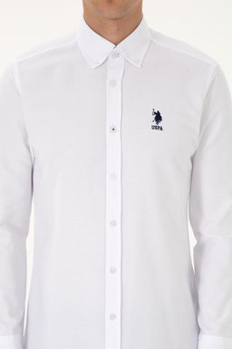 Erkek Beyaz Uzun Kollu Basic G_mlek Sepette S_rpriz _ndirim - U.s. polo assn фото 13