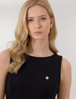 Siyah Slim Fit Dokuma Elbise - Pierre cardin фото 2