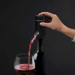 Аэратор для вина Windigo WWA-01, 10 Вт, электрический, АКБ, черный  фото 2