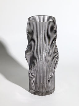 Ваза «Венди», 29×12×10 см, стекло, серая