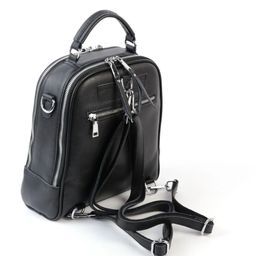 Женский кожаный рюкзак 88001-С Блек