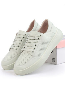 05-PDD180-5 LT. GREEN Кроссовки женские (натуральная кожа)