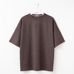 Футболка женская MINAKU OVERSIZE FIT: цвет коричневый, р-р 42