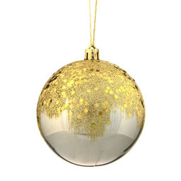 Набор из 12шт Украшение новогоднее Шар "Золотое напыление", D8 см, L35 W27 H9 см