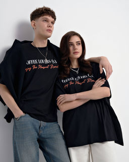 CONTE Удлиненная oversize-футболка из хлопка с рисунком Alter ego LD 2702 black-alter ego