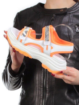 08-PEA44-4 ORANGE Босоножки (натуральная кожа, стелька натуральная кожа) - Фабричный китай фото 2