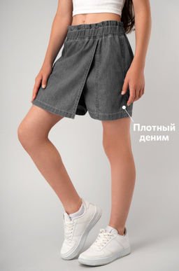 Джинсовая юбка-шорты для девочки Happyfox