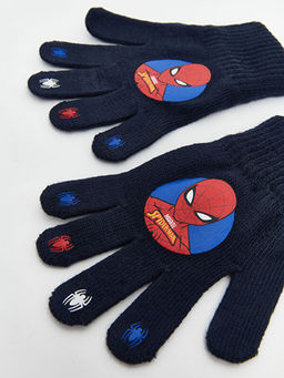 Spider-Man Bask?l? Erkek ?ocuk Triko Eldiven