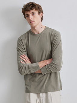 Bisiklet Yaka Erkek Sweatshirt