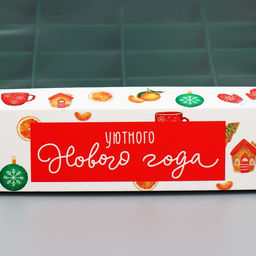 Цена за 5 шт. Коробка для конфет Уютного Нового года, 18.9 х 18.9 х 3.8 см - Дарите счастье фото 4