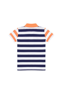 U. S. Polo Assn Темно-синяя футболка с воротником-поло для мальчика - U.s. polo assn фото 3