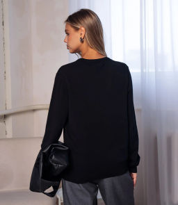 Джемпер #ОКТ125002, чёрный - Dommod фото 3