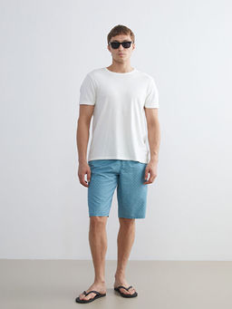 Diz Alt? Boy Desenli Erkek Deniz ?ortu