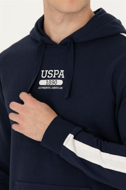 U. S. Polo Assn Мужская темно-синяя толстовка с капюшоном - U.s. polo assn фото 7