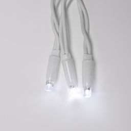 ULD-C1515-160/TWK WHITE IP67 Занавес светодиодный с эффектом мерцания, 1,5х1,5м. Соединяемый. 160 светодиодов. Белый свет. Провод белый. TM Uniel. - Volpe фото 4