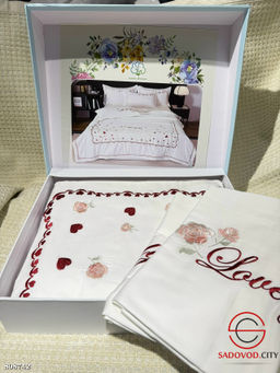 Хлопковые комплекты постельного белья с вышивкой