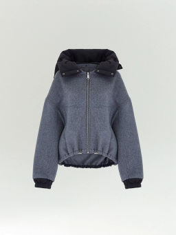 ЕМКА / Полупальто из шерсти с отстегивающимся капюшоном - Emka фото 6