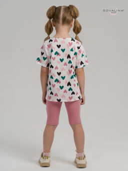 Костюм Актив зеленые сердечки-сухая роза - Sovalina фото 28