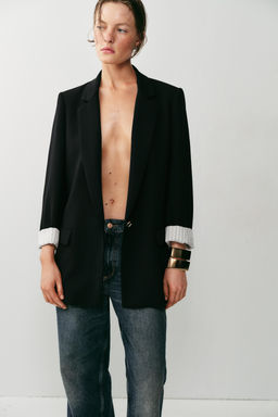 BLAZER PU?O ESTAMPADO / Negro - Zara фото 3