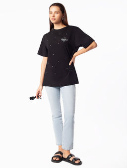 D49.978 Футболка женская черный_own your magic