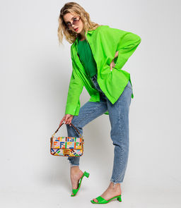 Рубашка #ОБШ1458, салатовый - Dommod фото 3