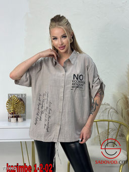 Женская рубашка с принтом