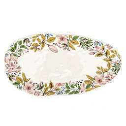 Жасминовый вальс Тарелка мелкая фарфоровая 293х155х25мм, ассиметричная форма, в коробке (Китай) - Домашняя мода фото 3