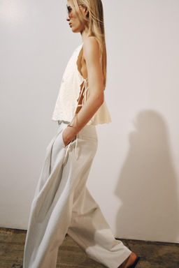 CAMISA BORDADOS ZW COLLECTION / Blanco - Zara фото 4