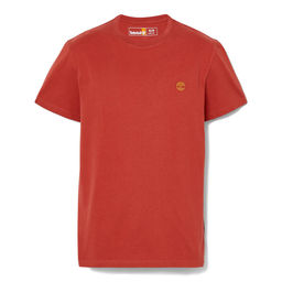 Футболка Timberland T-Shirt Dunstan River Jersey Crew Neck Slim оранжевая