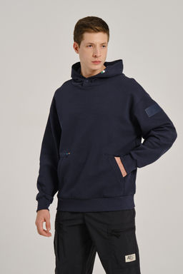 Худи Синий ICONIC Sweat Hoodie - Anta фото 2