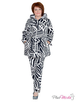 Парка с капюшоном Модель №929 размеры 44-84 - Plusmoda фото 4