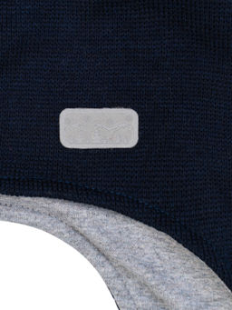 Шапка вязаная темно-синяя Ш-108 (48-50)