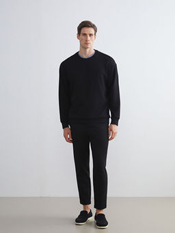 Bisiklet Yaka Erkek Sweatshirt