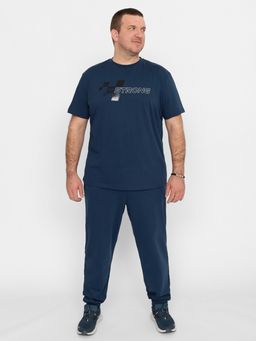 CRB wear/FSLM 60239-41 Футболка мужская,темно-синий/Ex.Cherubino  фото 3
