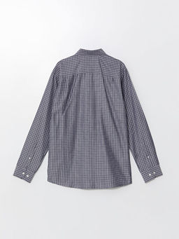 Regular Fit Uzun Kollu Ekose Gabardin Erkek G?mlek