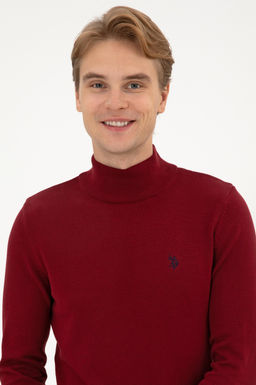Erkek Slim Fit Boazl Bordo Basic Kazak - U.s. polo assn фото 2