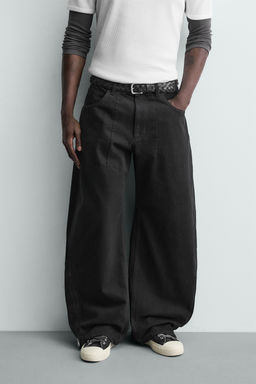 JEANS BALLOON FIT CREMALLERA / Negro - Zara фото 2