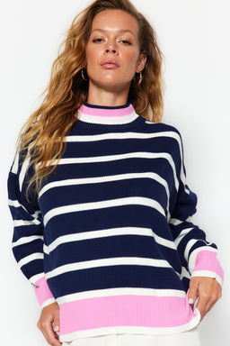 Lacivert Super Genis Kal?p Triko Kazak TWOAW24KZ00404 - Trendyolmilla фото 2